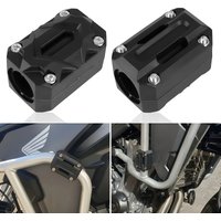 2-Piece Durable Abs Motorcycle Engine Protective Cover, 22/25/28mm Universal Collision Bar Bumper Protection Block