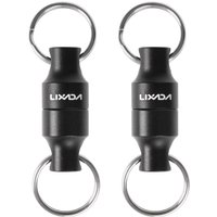 Lixada 2pcs Fly Fishing Magnetic Net Release Holder Keeper Magnet Clip Landing Net Connector