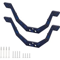 TCRC Blue Forged Carbon Fiber Chassis Kit Frame Rail with Multiple shock mounting locations for 1/24 AX24 XC-1 Upgrades