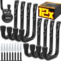 AliExpress NONE Heavy Duty Metal Storage Hooks Wall Mounted J Hanger Garage Utility Hooks Cycling Bike Household Garden Hanging Organizer Rack