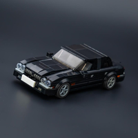 Classic Black Luxury Sports Car Building Blocks Set - 007 Movie Vehicle Model Bricks Toys for Adults & Kids Gift