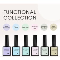 Hema Free Semi Permanent Nail Gel Polish Reinforce Base Coat Long Wear Diamond Tempered Top Venalisa CANNI Primer Matt Top Coat