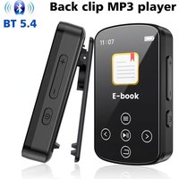 Bluetooth MP3 Player With Type-C Port Charging Touch Button Bluetooth 5.4 Supports Multiple Languages E-book Built-in Speaker