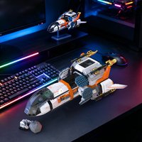 Space Exploration Modular Spaceship Building Blocks Shuttle Lander Robot Solar Panel Model DIY Toy Gift For Kids Adults