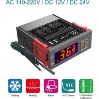 STC1000 LED Digital Temperature Controller AC110-220V Relay Thermoregulator Thermostat with NTC Sensor for Heater Freezer Fridge