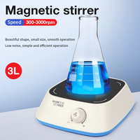Yieryi 3L Lab Magnetic Stirrer 3000RPM Mini Stirrer DC Brushless Motor Liquid Mixer for Home Laboratory Scientific Research