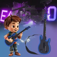 Wireless Guitar Controller 2.4G Guitar Handle with Strap & Wireless Dongle Console Gamepad for PS4 PS3 PC Guitar Hero Clone Hero
