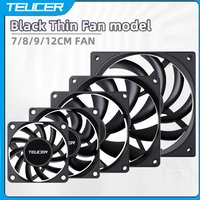 TEUCER Ultra-thin Cooling Fan 60x60x10mm 12V Large air volume Computer Case Fan 6/7/8/9/12CM Fan PC Computer CPU System Heatsink