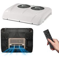12V Truck RV Roof air Conditioner, Dual Fan/silent RV DC Air Conditioner Suit for Trucks, Campers, Buses, RVs, Trailers