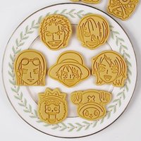 One Piece Yamato Roronoa Zoro Nami Monkey D. Luffy Biscuit mold home DIY cookie baking tool 3D three-dimensional pressing tool
