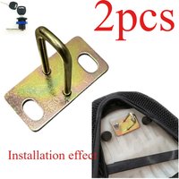 2 Stück Sitzkissen-Verriegelungshaken, Knopf, U-förmige Schnalle für Roller, Motorrad, Kofferraumschloss, komplexe automatische Rückverriegelung