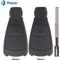 YIQIXIN 3 Button Old Style Remote Car Key Shell For Benz Mercedes C E S Class C180 1998-2004 W202 ML320 Replacement Case Fob