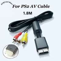 Replacement AV Cable For PS2 PS3 1.8m RCA Composite Cable For ConnectingGame Console to TV/Projector