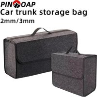 PINMOAP Car Trunk Storage Bag Foldable And Thickened Felt Box Car Storage Box Universal High-Quality And Durable Felt Fabric