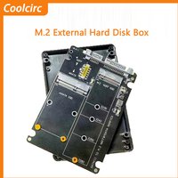 M.2 NGFF SSD MSATA Protocol To Serial Port External Built-In Hard Disk Box Msata To Sata 3 3.0 Dual Disk Switching With Switch