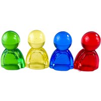 10pcs Humanoid Transparency Chess Game Acrylic Pieces for Chess Tabletop Games Accessories