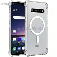 Reinforced Corners Shockproof Case Magnetic Wireless Charging Clear Soft TPU Cover for LG V60 ThinQ 5G V50 V40 V30 G8 G8X G7