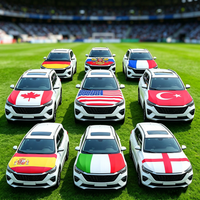 115×160cm National Flag Car Hood Cover Germany Russia France USA Canada Turkey Spain Italy England Universal SUV Football Fan De