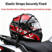 1Pc Motorcycle Mesh Gear Bag with Safety Hook, Elastic Helmet Storage Pouch, Durable Sleek Design for Daily Travel & Transport