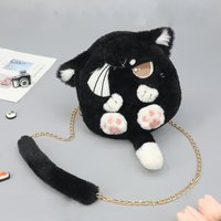 Japanese Anime Man Ho Wild Dog Bags Cosplay Dazai Osamu Cat Bags Shoulder Plush Bag Kawaii Fans Birthday Gifts Xmas Decor