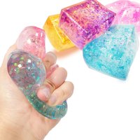 Large Glitter Ice Cubes Squishies Maltose Fidget ToGu Sensory Autism ADHD Anxiety Fun Squeeze Stress Relief Decompression Gifts