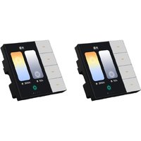 N13R-(Durable) 2X Tuya Smart Central Control Panel Zigbee Wall Switch Home Automation Wireless Lighting Control System F3-Pro