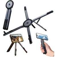 Multifunctional Magnetic Phone Holder Handheld Selfle Stick Foldable Tripod Portable Desk Stand for iPhone ipad Tablet Laptop
