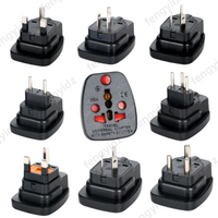fengyidz Universal Adapter for South Africa, Supporting US, UK, EU, Swiss, Brazil, Denmark and Italian Plugs WSA