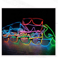 Led Luminous Glasses Flashing Light Up Glasses Multiple Modes Novelty Eyewear Party Festivals Decorative Supplies Glow Glasses