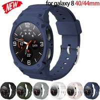 TPU Case+Band for Samsung Galaxy Watch 8 40 44mm 2 in1 Strap for Galaxy 8 44 40mm Screen Protector Cover Bumper Sport Bracelet
