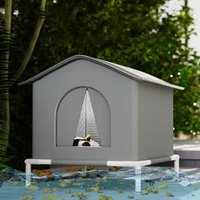 Universal Waterproof Insulated Cat House Foldable Enclosed Cooling Dog Cave Warm Outdoor Pet Tent for Cats Rabbits Dogs