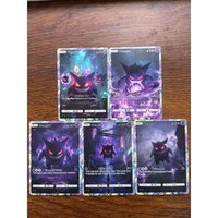 Gengar Pokemon Cards PTCG Holographic Rare Collection Cards Mewtwo Creativity Game Anime Shining Mewtwo Pokemon Cards Gift