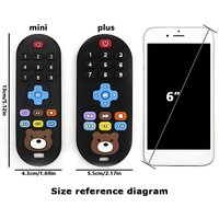 1/3pcs Teether Toys Remote Control Baby Teeth Use for Boys and Girls Holiday Gift Remote Control Shape Silicone Teething Toy