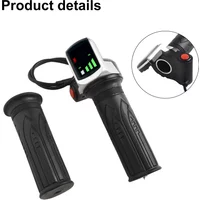 Electric Bike Twist-Throttle 48V Grip Speed Display Throttle Grips Keys/buttom Start For All Electric Scooter 6 Pins Waterproof