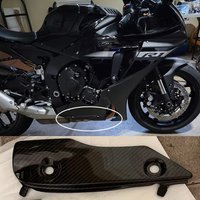 Motorcycle Belly Pan Side Panel Exhaust Guard Protector Lower Cover For Yamaha YZF R1 2020-23 2024 R1M Under Cowl Fairing Carbon