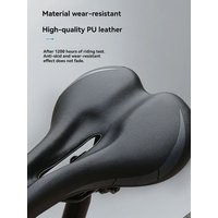 AliExpress NONE JKLitepro MTB Road 700C Bike Hollow Leather Saddle Comfortable Cortex Saddle 313g For brompton Folding Bicycle