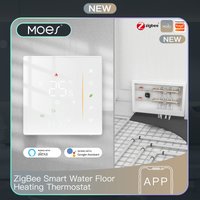 MOES Zigbee Thermostat Room Temperature Controller of Water/Electric Floor Heating Gas Boiler Humidity Tuya Work with Alex 5A16A