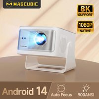 Magcubic 900ANSI Projector Auto Focus Native 1080P Support 8K Wifi6 BT5.4 2+16G Movie Outdoor HY350Max With Voice Remote Control