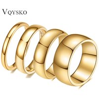 VQYSKO Vintage Tungsten Ring for Men Smooth Plain Couple Rings Punk Style Fashion Ring Jewelry Accessories Wholesale