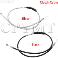 Motorcycle Clutch Line Cable Black/Silver fit For Har/ley Dyna Softail Fat Boy Road King Sportster Iron XL 883 XL1200