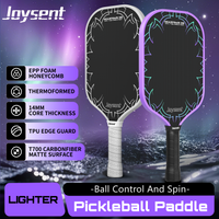 Joysent T700 Raw Carbon Fiber Pickleball Paddle Thermoformed 14mm EPP Foam Core Pickleballs Rackets Lightweight Spin Control