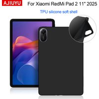 AJIUYU Soft Case For Xiaomi Redmi Pad 2 11" 2025 Silicon TPU Shell for RedMi Pad2 Red Mi Pad 2 11 inch Tablet Back Cover case