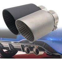 Car Exhaust Muffler Tips pipe Systems Accessories Sound Weaken Universal Stainless Steel Muffler Tip Exhaust 63mm 76mm