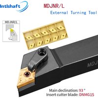 Intlshaft-Ensemble d'outils de coupe CNC, porte-outil de tournage externe, insert en carbure ChrMG, barre de tour, MDJNR2020, MDJNR2525