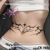 Sexy Heart Herbal Juice Tattoo Stickers for Women Fake Tattoos Waterproof Temporary Tatoo Man Tattoo Sticker Semi Permanent Y2K