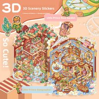 Large Version 120 Little Prince Series Scenic Stickers 3D Cute DIY Stress Relief Scene Stickers Creative Stationery Supplies