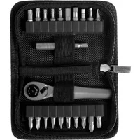 22 in 1 Mini Ratchet Wrench Set Multifunctional Right Angle Screwdriver Kit Small Ratcheting Combination Set
