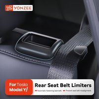 YZSeat Belt Fixing Bracket for Tesla Model Y Rear Seat Belt Limiter Protective Cover ABS Modely Car Interior Accessories 2021-24