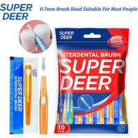 Super Deer I-type 0.7mm Interdental Brush Soft Bristle Interdental Tooth brushes Cleaning Between Teeth For Orthodonotics