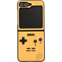 3D Game Boy Design Hard PC Phone Case for Samsung Galaxy Z Flip 6 7 Flip7 Flip6 Gameboy Funny Shockproof Frame Cover Accessories